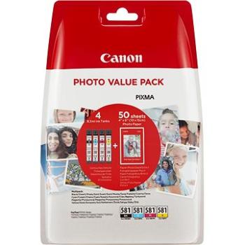 Canon CLI-581 XL Multipack + fotopapier PP-201 (2052C004)