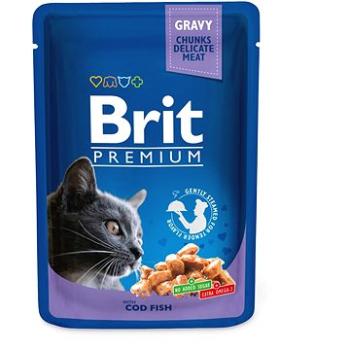 Brit Premium Cat Pouches with Cod Fish 100 g (8595602506002)