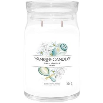 YANKEE CANDLE Signature sklo 2 knôty Baby Powder 567 g (5038581124919)