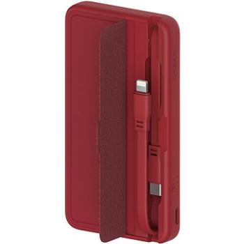 Eloop E57 10000 mAh with Lightning and USB-C Cables Red (E57 Red)