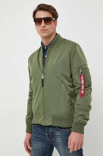 Bunda Alpha Industries pánsky, zelená farba, prechodná