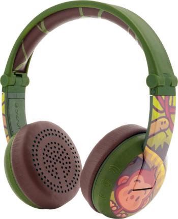 onanoff Wave Affe Bluetooth, káblové detské #####On Ear Headset na ušiach zložiteľná, Headset, obmedzenie hlasitosti, vo