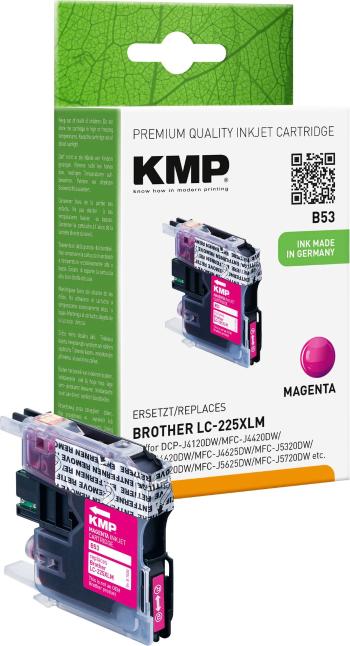 KMP Ink náhradný Brother LC-225XLM kompatibilná  purpurová B53 1530,0006