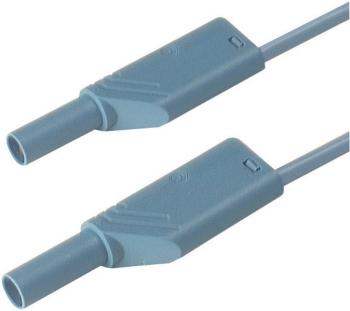 4 mm safety test lead, 2x stackable plugs, 1 mm², 25 cm