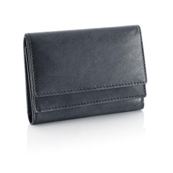 Malá kožená peňaženka Ilvy, čierna
