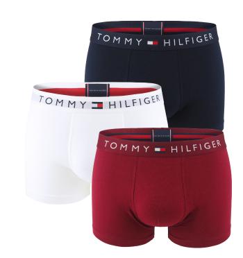 TOMMY HILFIGER - boxerky 3PACK TH original cotton desert sky & rouge color - limitovaná edícia -XXL (112-123 cm)