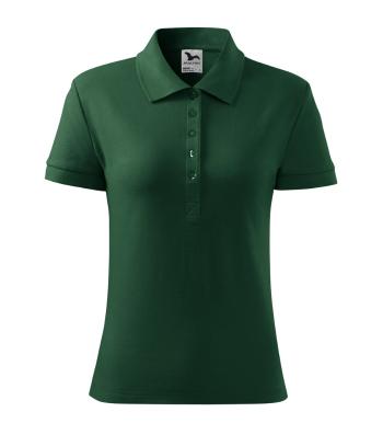 MALFINI Dámska polokošeľa Cotton Heavy - Tmavozelená | XL