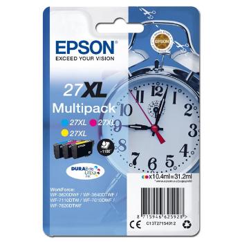 EPSON T2715 (C13T27154012) - originálna cartridge, farebná, 3x10,4ml