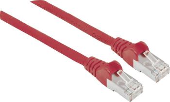Intellinet 736879 RJ45 sieťové káble, prepojovacie káble CAT 6A S/FTP 10.00 m červená fóliové tienenie, tienenie pletivo