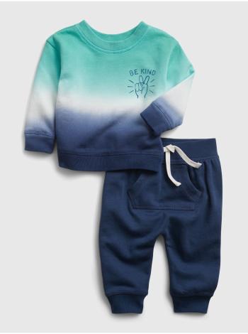 Baby teplákovka dip-dye outfit set Modrá