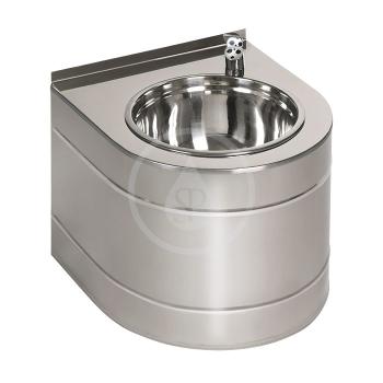SANELA - Nerezové pitné fontánky Pitná fontánka z nehrdzavejúcej ocele závesná, s automaticky ovládaným výtokom, batériová SLUN 14EB