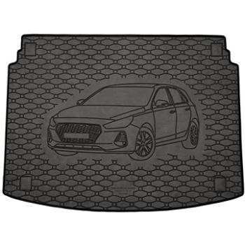 ACI HYUNDAI i30, 17 – gumová vložka čierna do kufra s ilustráciou vozidla (HB-dolná poloha) (8254X03C)