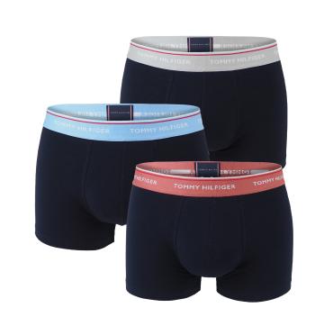 TOMMY HILFIGER - boxerky 3PACK premium essentials sailor blue & silver color waist-M (77-88 cm)