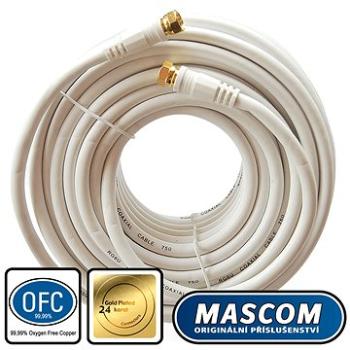 Mascom koaxiálny kábel 7676-150W, konektory F 15 m (M17g)