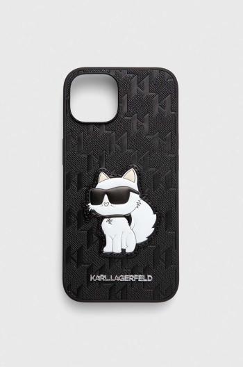 Puzdro na mobil Karl Lagerfeld iPhone 14 6.1" čierna farba