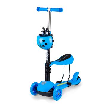 Detská kolobežka a odrážadlo Beruška - modrá ladybug scooter blue