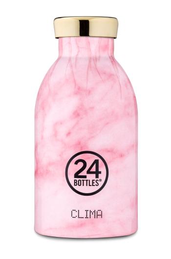 24bottles - Termo fľaša Clima Pink Marble 330ml