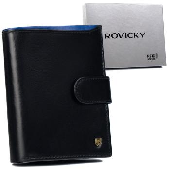 Pánska kožená peňaženka na karty s RFID Protect - Rovicky