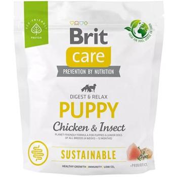 Brit Care Dog Sustainable s kuracím a hmyzom Puppy 1 kg (8595602558643)