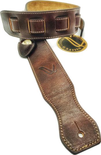 Wambooka Nativo Custom Gitarový pás Brown Leather