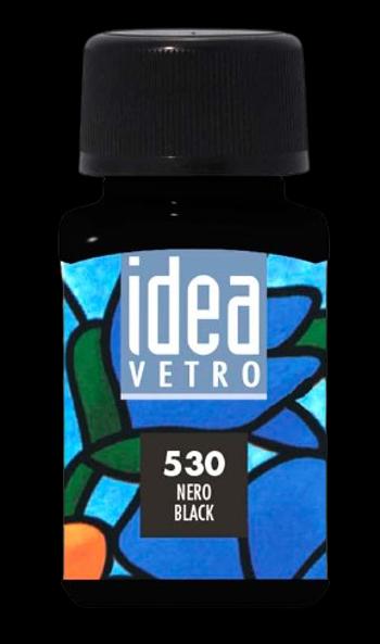 MAIMERI IDEA VETRO - Farby na sklo 530 - black, 60 ml