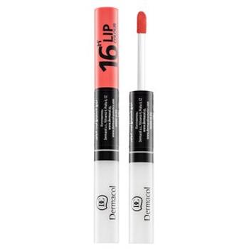 Dermacol 16H Lip Colour N. 01 dlhotrvajúca dvojfázová farba a lesk na pery 7,1  ml