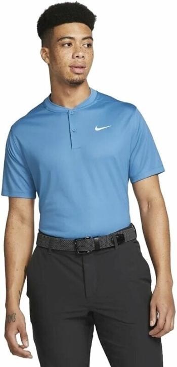 Nike Dri-Fit Victory Blade Mens Polo Shirt Dutch Blue/White XL