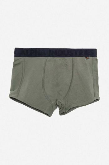 Boxerky Alpha Industries 3-pak 118925.257-green, pánske, zelená farba