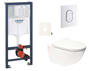 Závesný wc set do ľahkých stien / predstenová montáž Swiss Aqua Technologies Infinitio SIKOGRSIN11ASH0