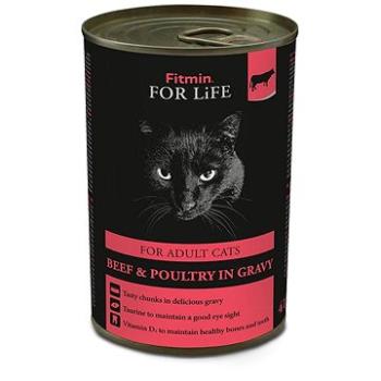 Fitmin For Life Hovädzia konzerva pre dospelé mačky 415 g (8595237021734)