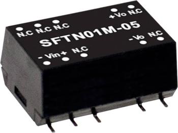 Mean Well SFTN01M-12 DC / DC menič napätia, modul   84 mA 1 W Počet výstupov: 1 x
