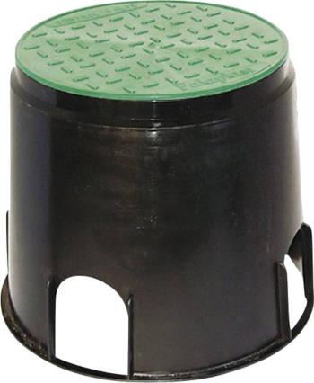 Heitronic 21035 montážny box do zeme   čierna, zelená