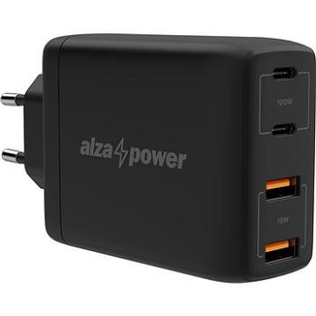 AlzaPower G300 GaN Fast Charge 100 W čierna (APW-CCG300B)