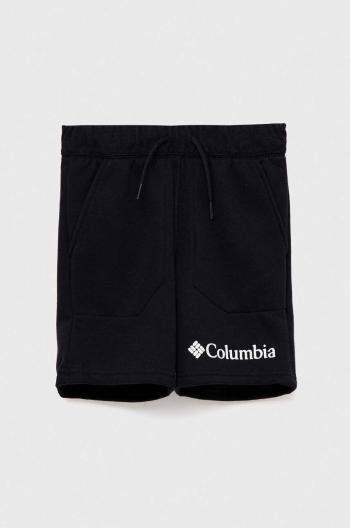 Detské krátke nohavice Columbia Columbia Trek Short čierna farba, nastaviteľný pás