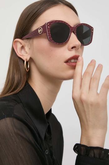 Slnečné okuliare Michael Kors dámske, bordová farba