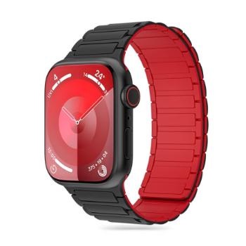 Tech-Protect Iconband Magnetic remienok na Apple Watch 42/44/45/49mm, black/red