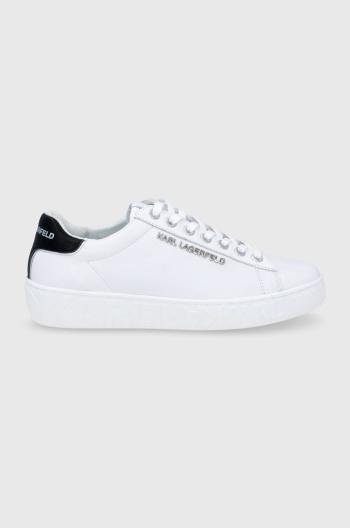 Topánky Karl Lagerfeld Kupsole Iii biela farba,