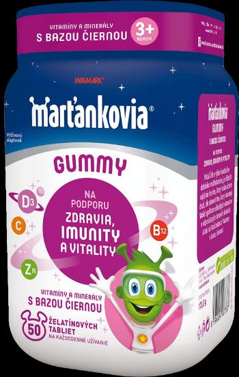 Marťankovia WALMARK Gummy Vitamíny s Bazou čiernou želatínové tablety 50 ks