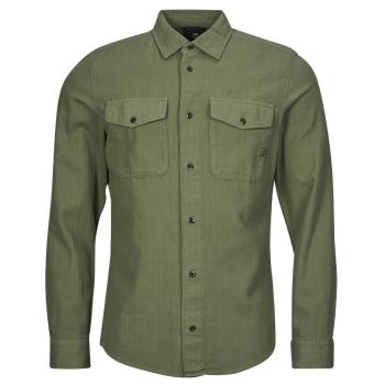 G-Star Raw  marine slim shirt l\s  Košele s dlhým rukávom Kaki