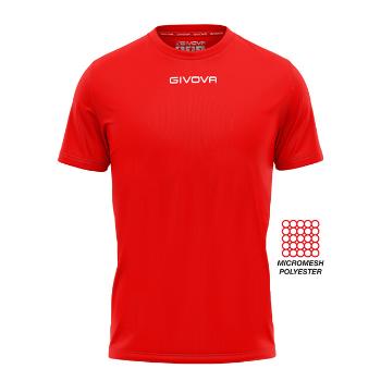 SHIRT GIVOVA ONE MICROFORATA ROSSO Tg. 4XL