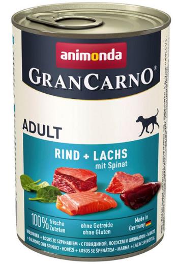 Animonda Gran Carno Adult hovädzie & losos & špenát 6 x 400 g