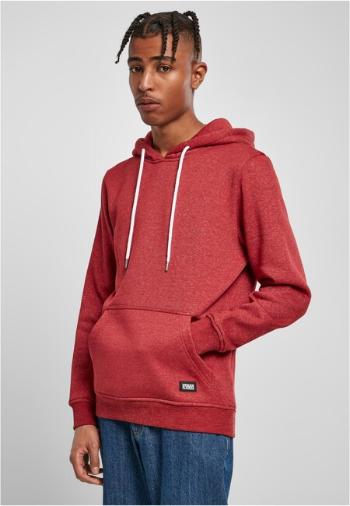 Urban Classics Basic Melange Hoody bloodstonemelange - 5XL