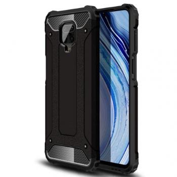 MG Hybrid Armor plastový kryt na Xiaomi Redmi 10X 4G / Redmi Note 9, čierny