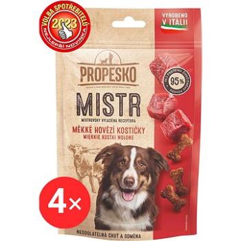 Propesko Mistr mäkké hovädzie kocky 4× 90 g (KRMpa1266bun)