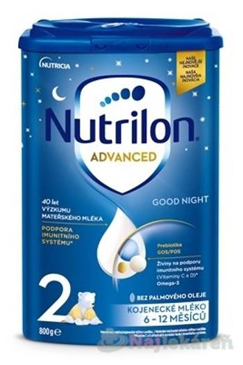 Nutrilon Advanced 2 Good Night (6-12 m), následná mliečna dojčenská výživa v prášku, 800g