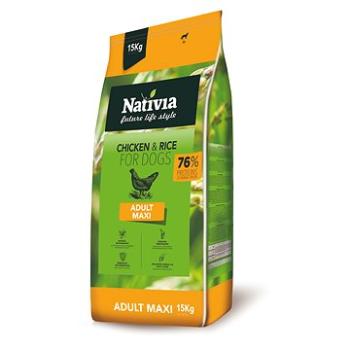 Nativia Adult maxi - Chicken & Rice 15 kg (8595045402190)