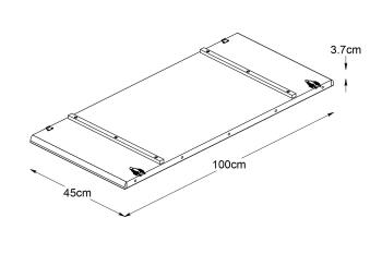 Furniria Predlžovacia doska k stolu Wally 45 x 100 cm