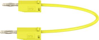 Stäubli LK205 merací kábel [lamelový zástrčka 2 mm  - lamelový zástrčka 2 mm ] 0.60 m žltá 1 ks