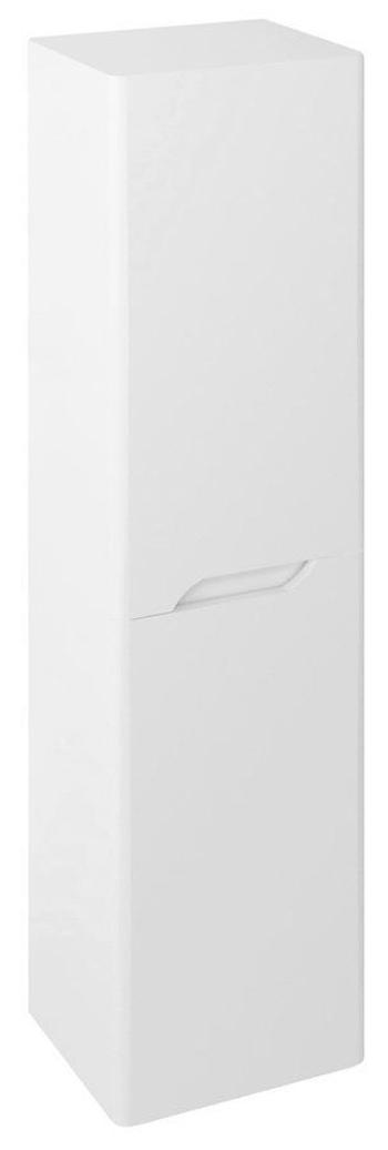 SAPHO - MEDIENA skrinka vysoká 35x140x30cm, 2x dvierka, ľavá/pravá, biela matná/biela ma MD350