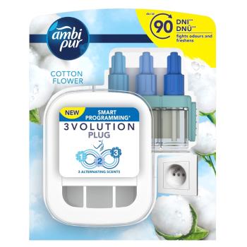 AMBI PUR 3Volution Osviežovač vzduchu strojček + náplň Cotton 20 ml